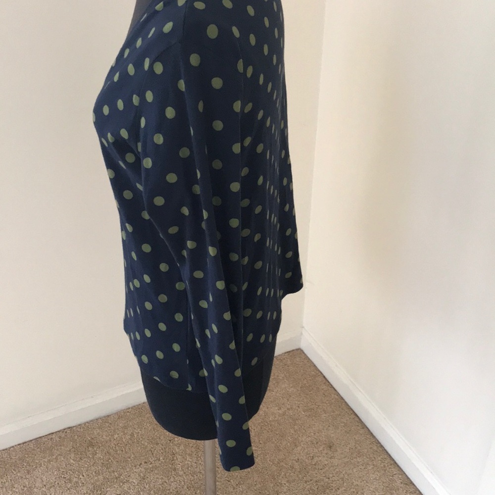 BODEN size 14 Navy cotton polka dots Cardigan - Picture 4 of 6